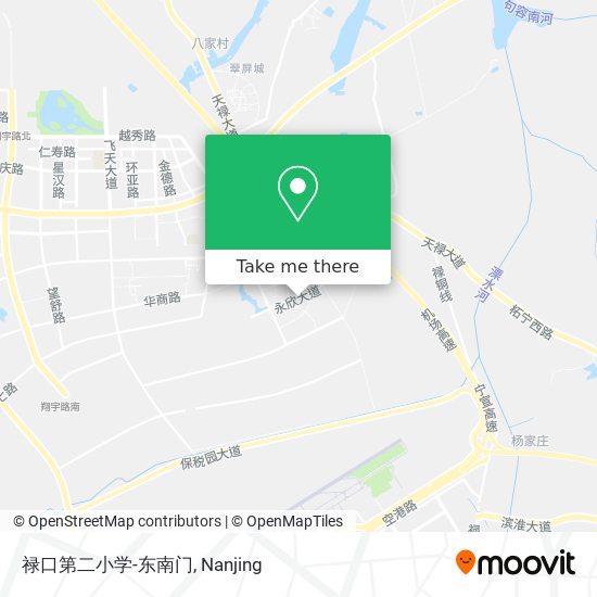 禄口第二小学-东南门 map