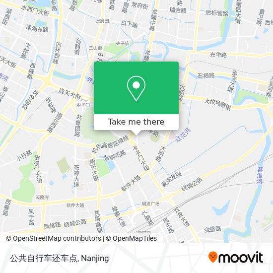 公共自行车还车点 map