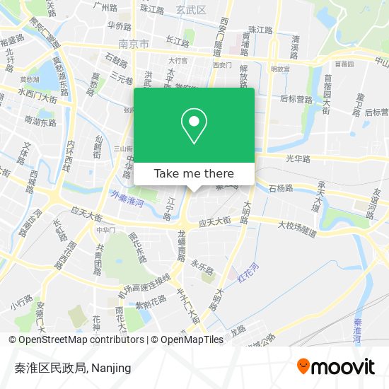 秦淮区民政局 map