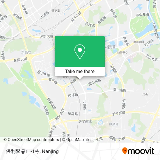 保利紫晶山-1栋 map