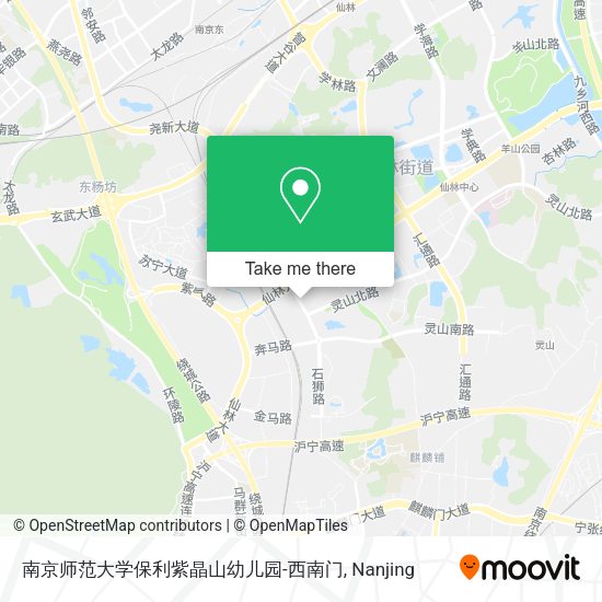 南京师范大学保利紫晶山幼儿园-西南门 map