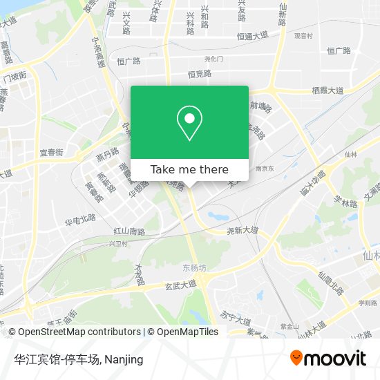华江宾馆-停车场 map