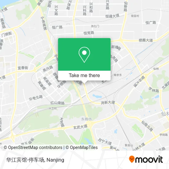 华江宾馆-停车场 map