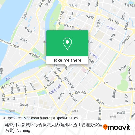 建邺河西新城区综合执法大队(建邺区渣土管理办公室东北) map