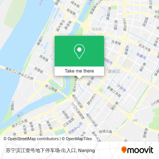 苏宁滨江壹号地下停车场-出入口 map