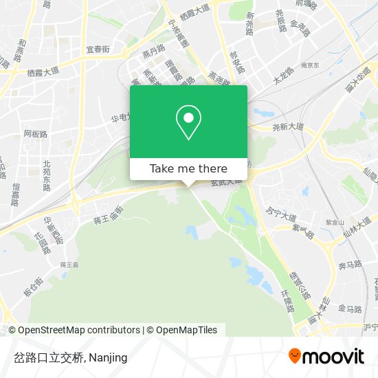 岔路口立交桥 map