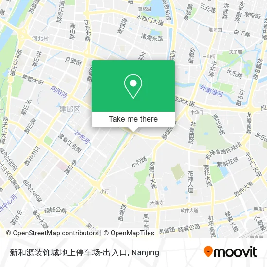新和源装饰城地上停车场-出入口 map