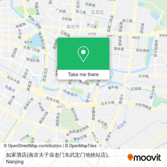 如家酒店(南京夫子庙老门东武定门地铁站店) map