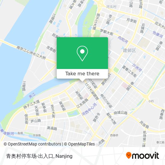 青奥村停车场-出入口 map
