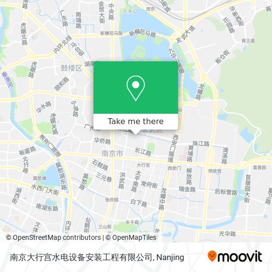 南京大行宫水电设备安装工程有限公司 map