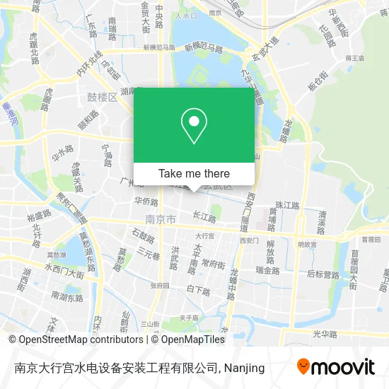 南京大行宫水电设备安装工程有限公司 map