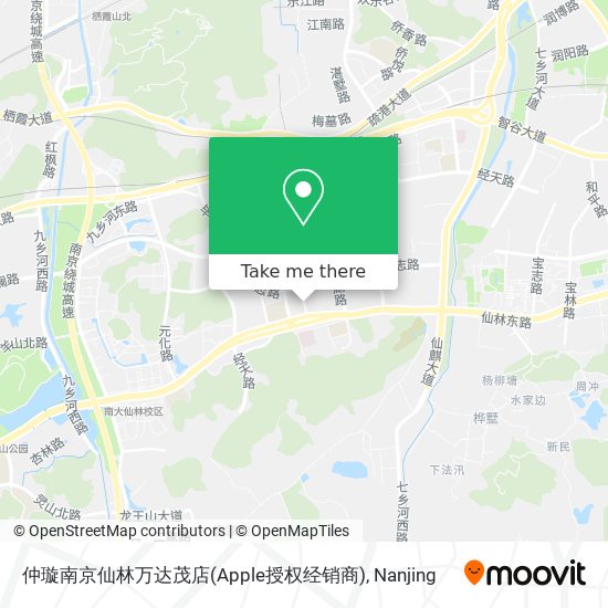 仲璇南京仙林万达茂店(Apple授权经销商) map