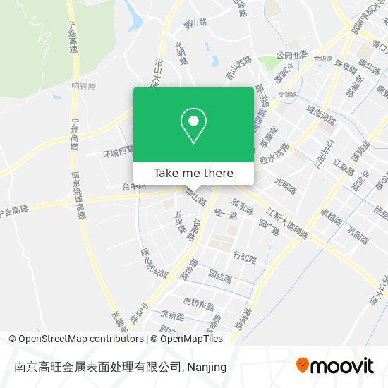 南京高旺金属表面处理有限公司 map