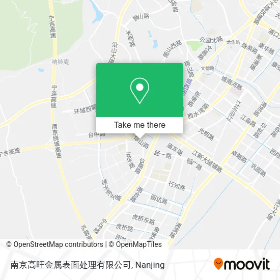 南京高旺金属表面处理有限公司 map
