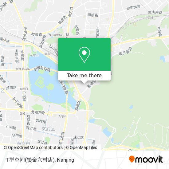 T型空间(锁金六村店) map