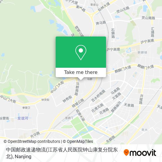 中国邮政速递物流(江苏省人民医院钟山康复分院东北) map