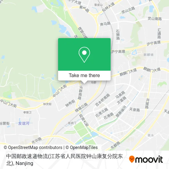 中国邮政速递物流(江苏省人民医院钟山康复分院东北) map