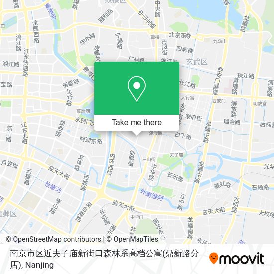 南京市区近夫子庙新街口森林系高档公寓(鼎新路分店) map