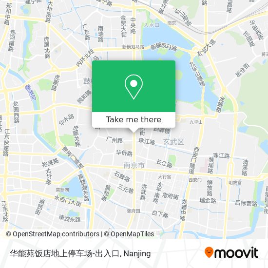 华能苑饭店地上停车场-出入口 map