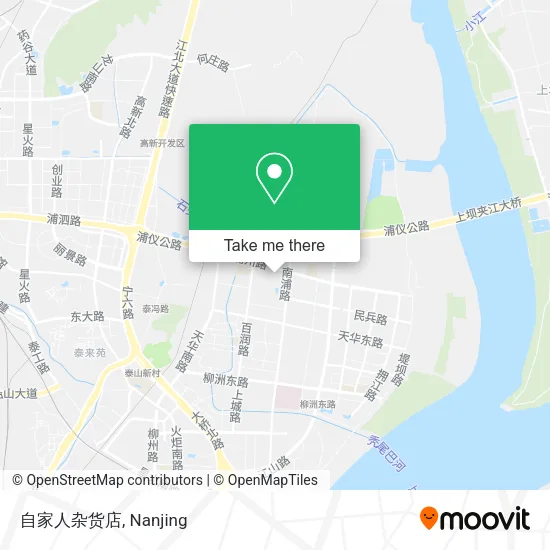 自家人杂货店 map