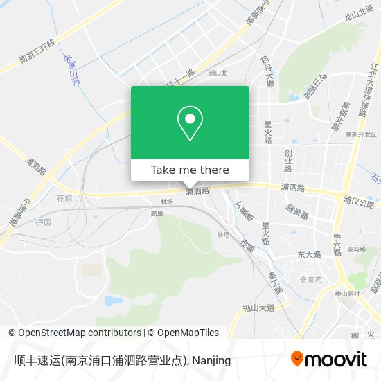 顺丰速运(南京浦口浦泗路营业点) map