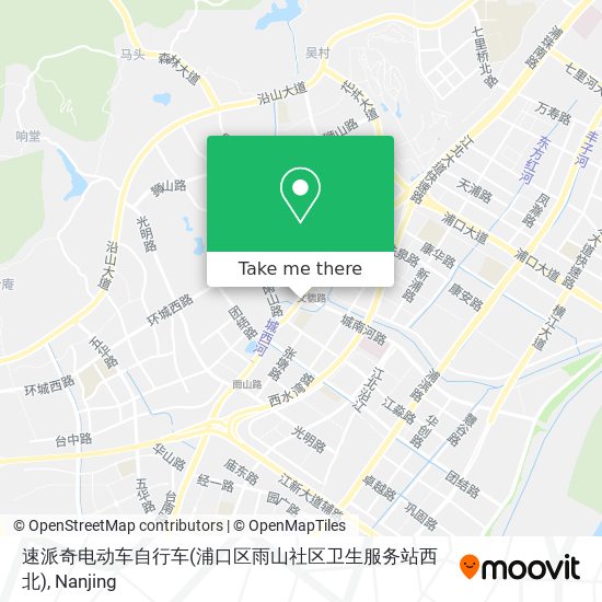速派奇电动车自行车(浦口区雨山社区卫生服务站西北) map