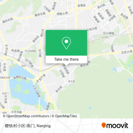 樱铁村小区-南门 map
