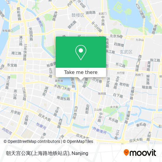 朝天宫公寓(上海路地铁站店) map