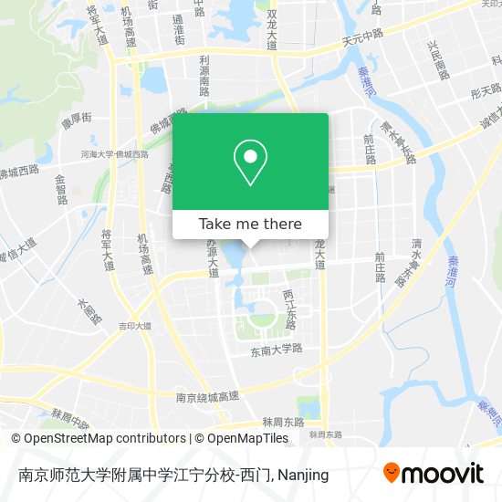 南京师范大学附属中学江宁分校-西门 map