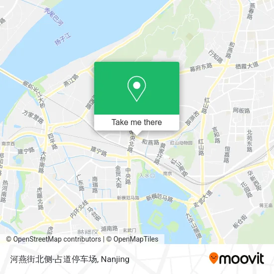 河燕街北侧-占道停车场 map