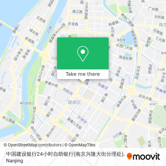 中国建设银行24小时自助银行(南京兴隆大街分理处) map