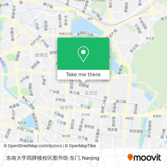 东南大学四牌楼校区图书馆-东门 map