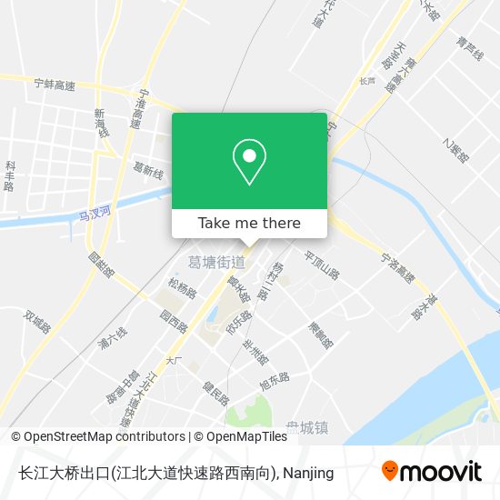 长江大桥出口(江北大道快速路西南向) map