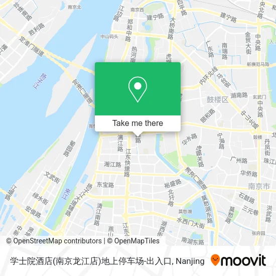 学士院酒店(南京龙江店)地上停车场-出入口 map