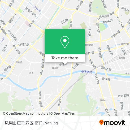 凤翔山庄二,四区-南门 map