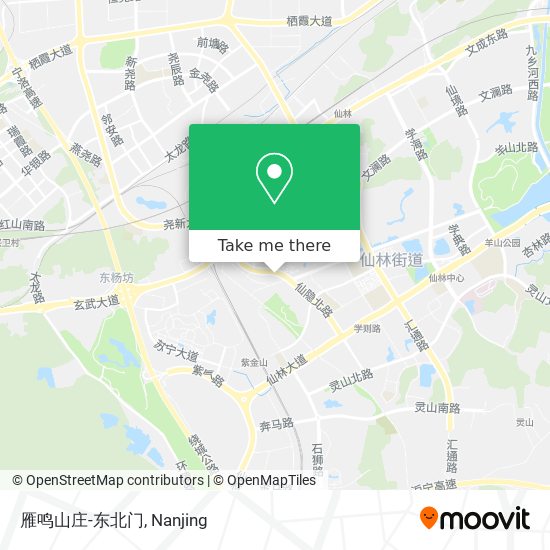 雁鸣山庄-东北门 map