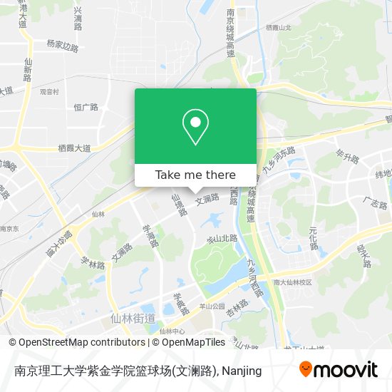 南京理工大学紫金学院篮球场(文澜路) map