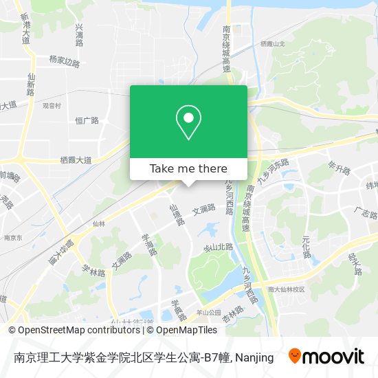 南京理工大学紫金学院北区学生公寓-B7幢 map