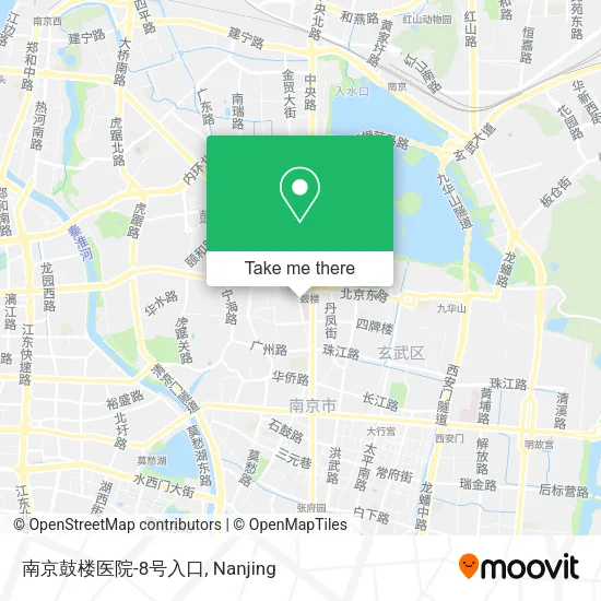 南京鼓楼医院-8号入口 map