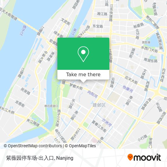 紫薇园停车场-出入口 map