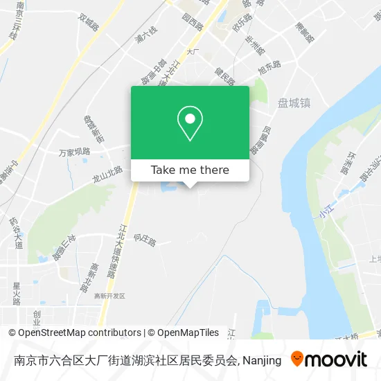 南京市六合区大厂街道湖滨社区居民委员会 map