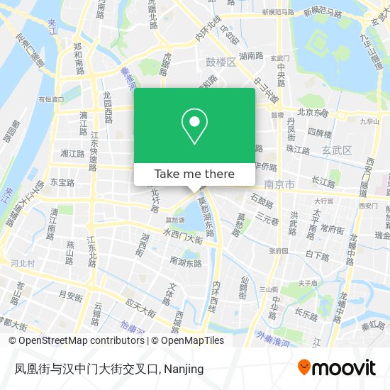 凤凰街与汉中门大街交叉口 map