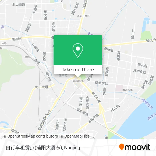 自行车租赁点(浦阳大厦东) map