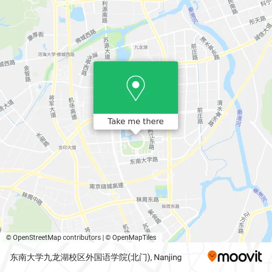 东南大学九龙湖校区外国语学院(北门) map