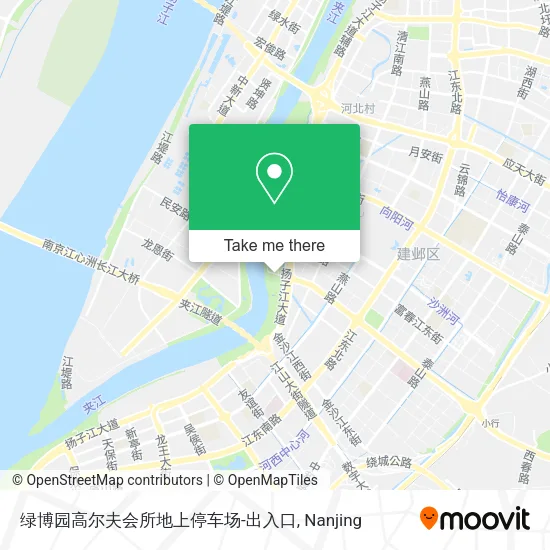 绿博园高尔夫会所地上停车场-出入口 map