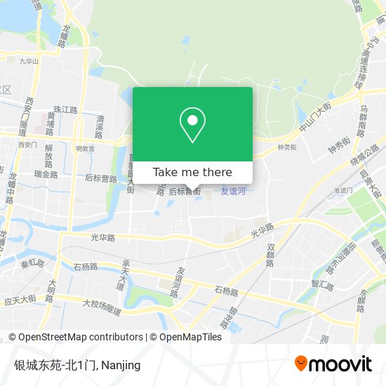 银城东苑-北1门 map