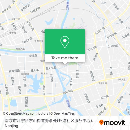南京市江宁区东山街道办事处(外港社区服务中心) map
