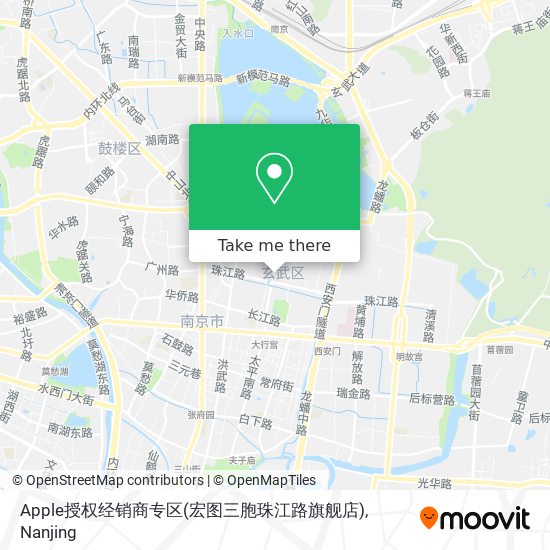 Apple授权经销商专区(宏图三胞珠江路旗舰店) map
