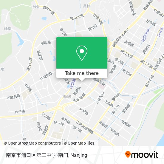 南京市浦口区第二中学-南门 map