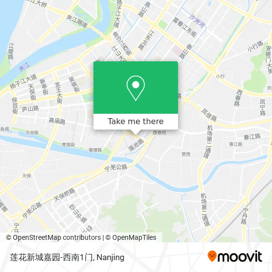 莲花新城嘉园-西南1门 map